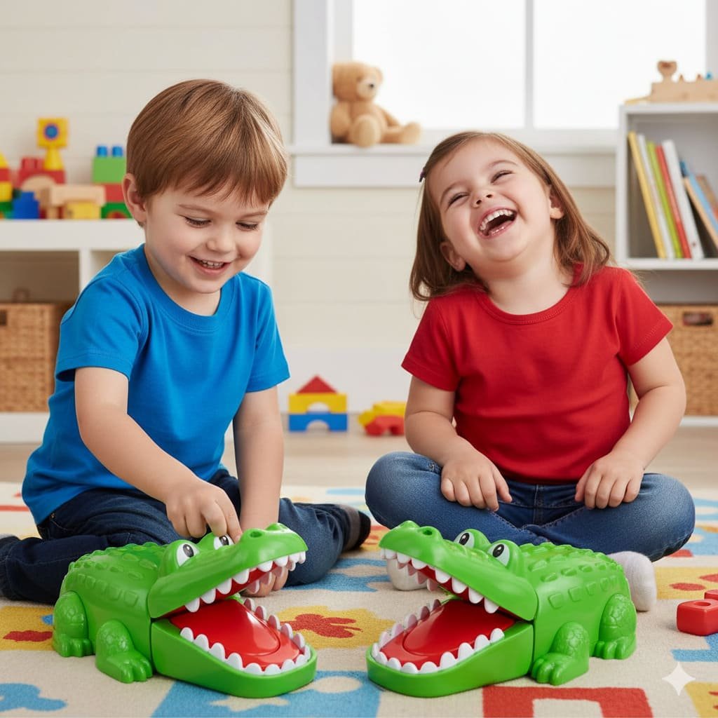 Brinquedo Crocodilo Dentista para crianças de 3 anos